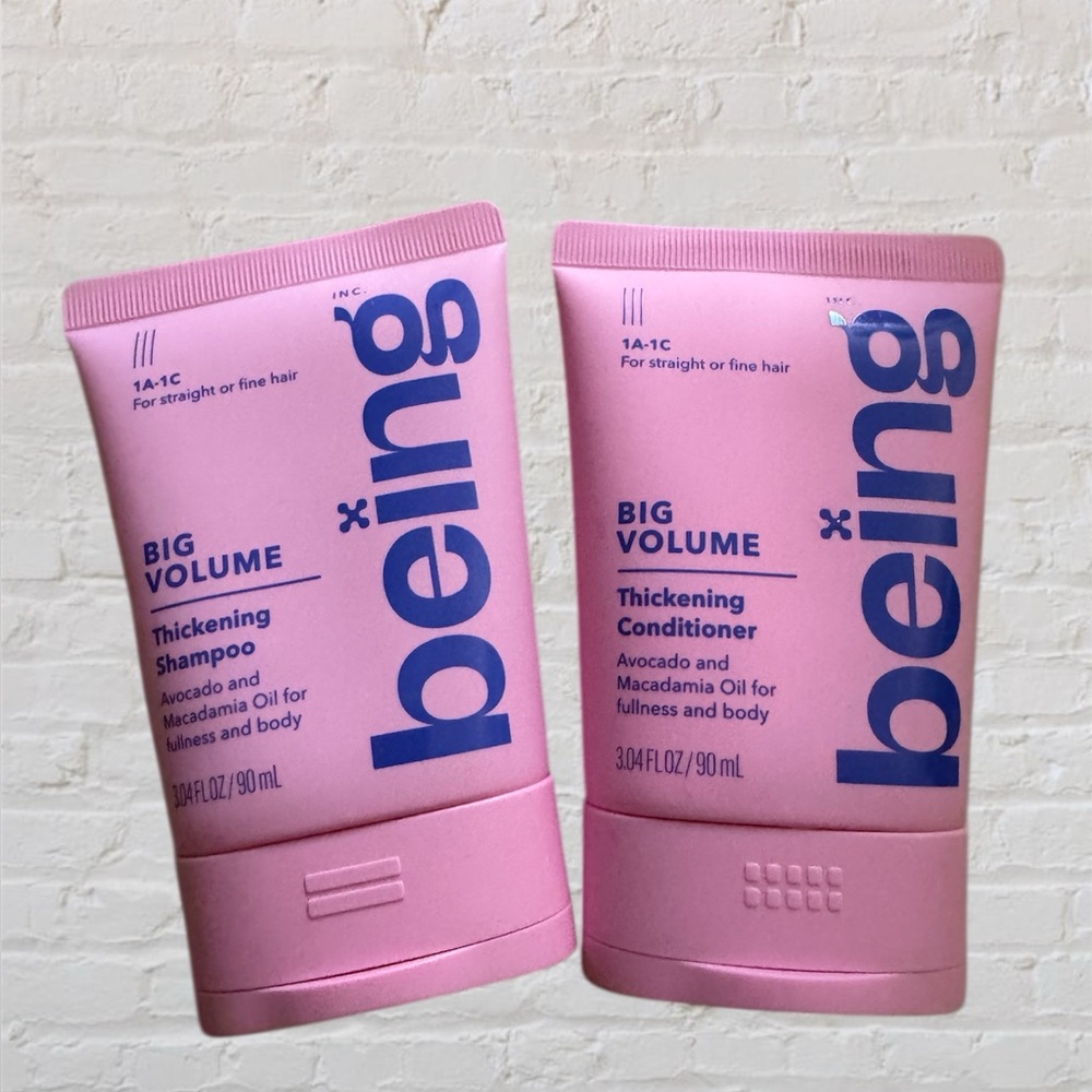 🛍🏙3️⃣ for $1️⃣5️⃣ 🆕 Being Big Volume Travel Size Shampoo and Conditioner